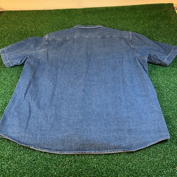 Customized version Dubinik Denim Shirt Button Up Flap Pockets Mens Extra Large - Picture 3 of 8